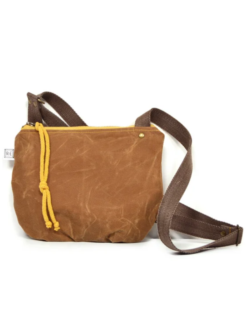 •DATE PURSE - SOLID• waxed canvas crossbody