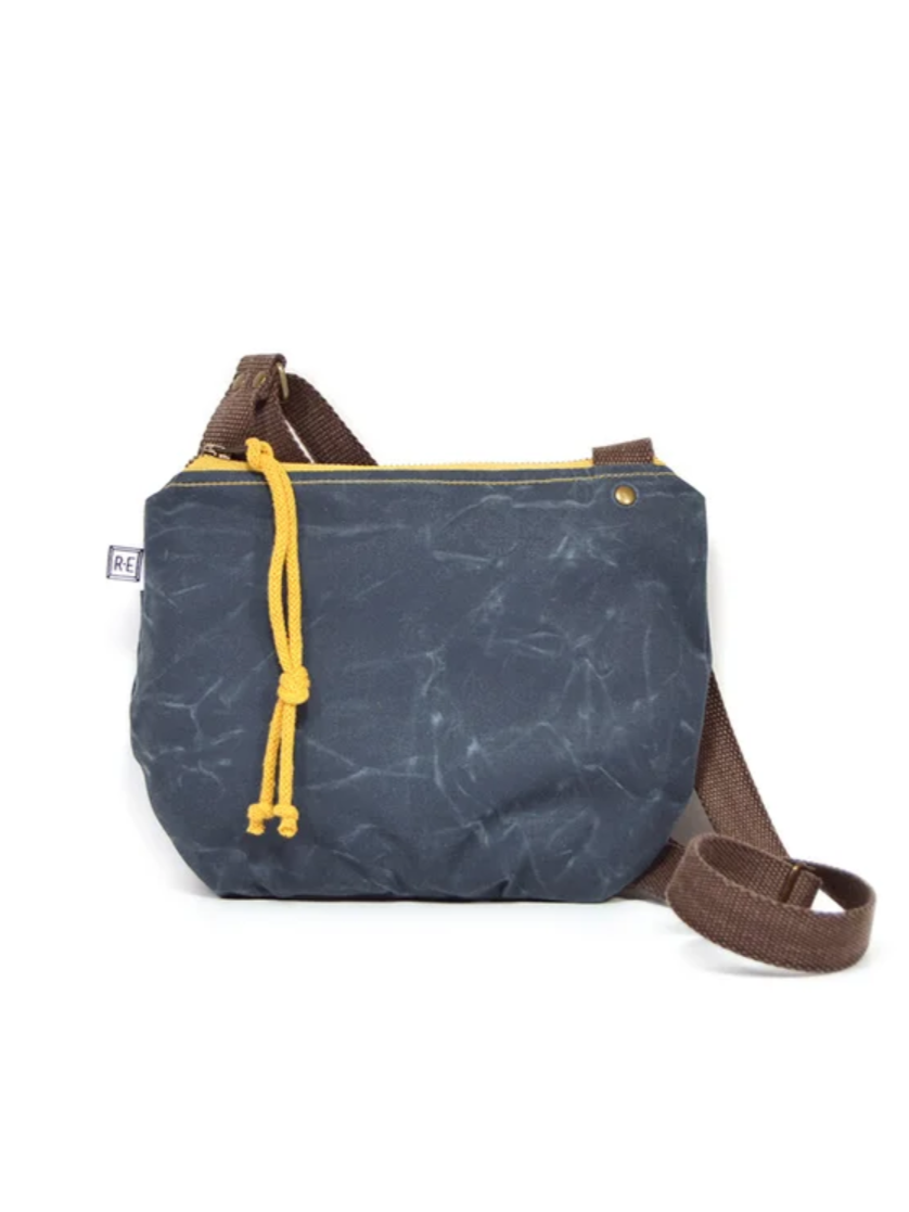 •DATE PURSE - SOLID• waxed canvas crossbody