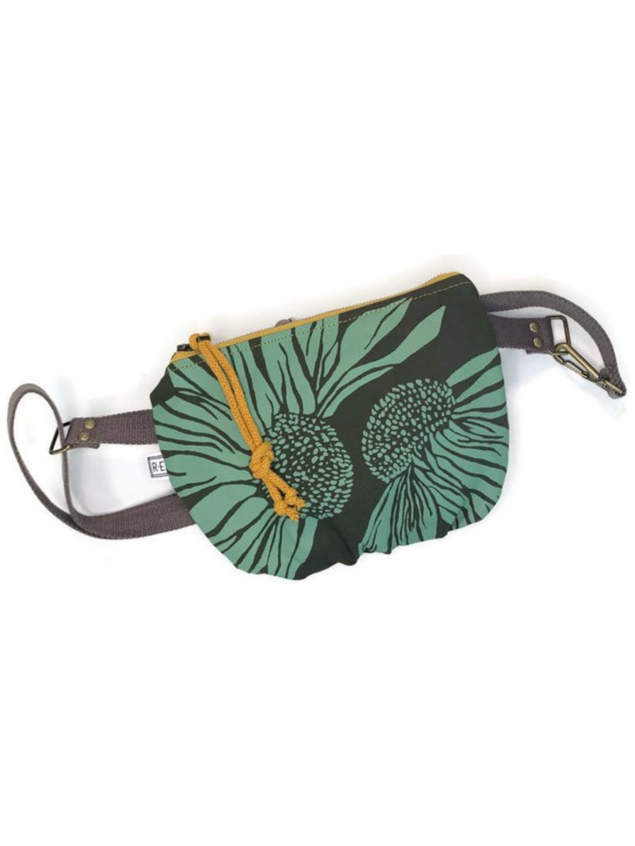 •FESTIVAL PACK - CONEFLOWER• waxed canvas fanny/crossbody