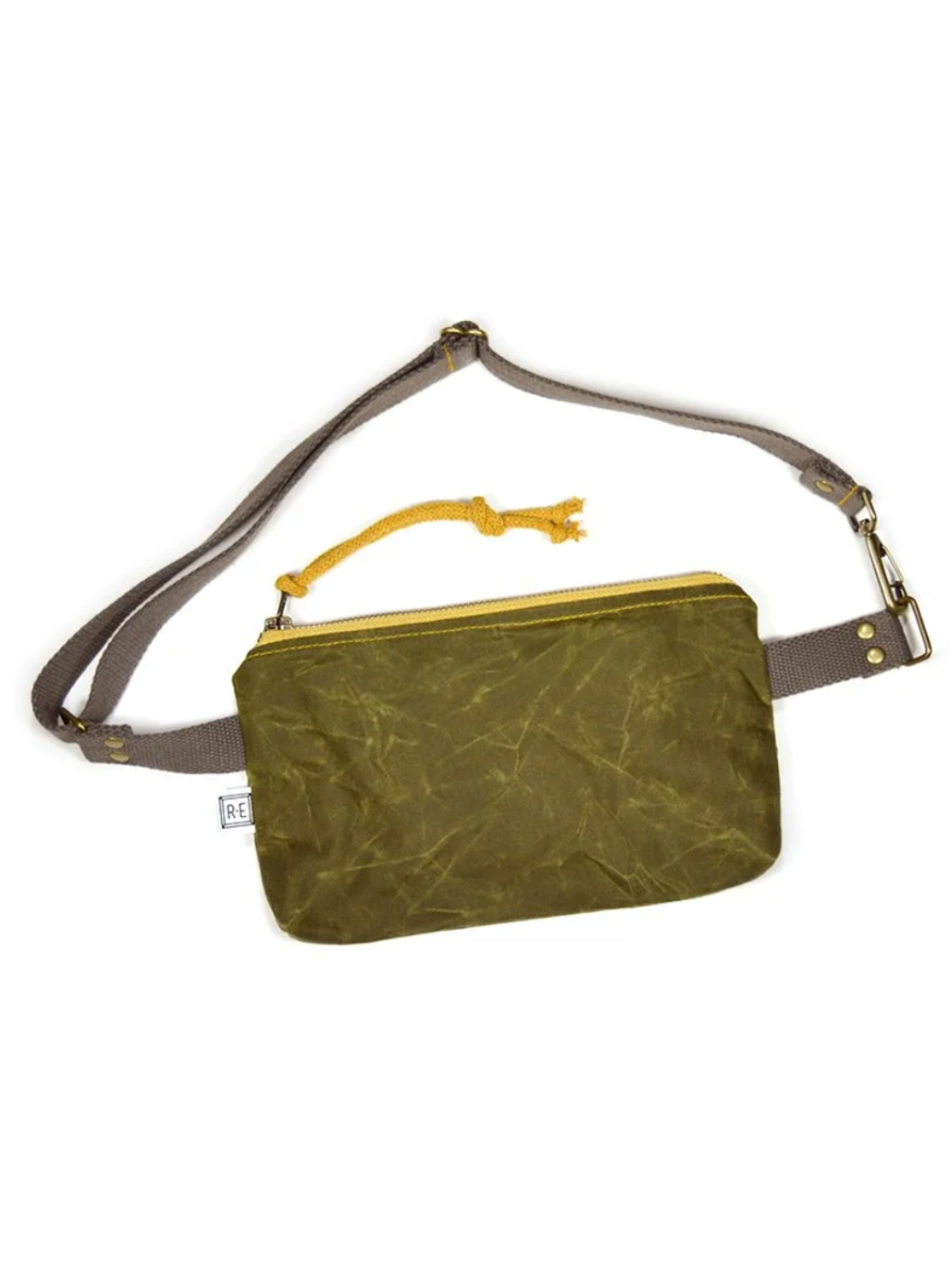 •MIDI PACK - SOLID• waxed canvas fanny/crossbody