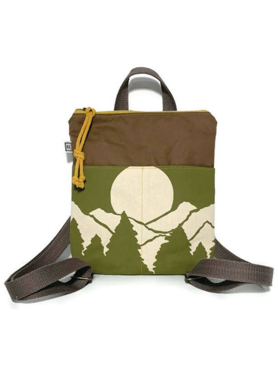 •MINI BACKPACK - VISTA• waxed canvas bag