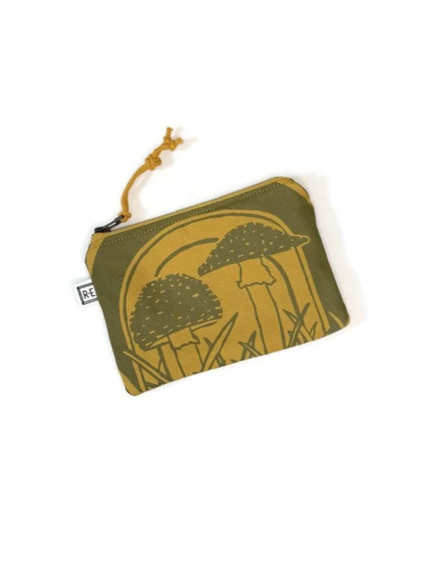 •MINI POUCH - AMANITA• waxed canvas bag