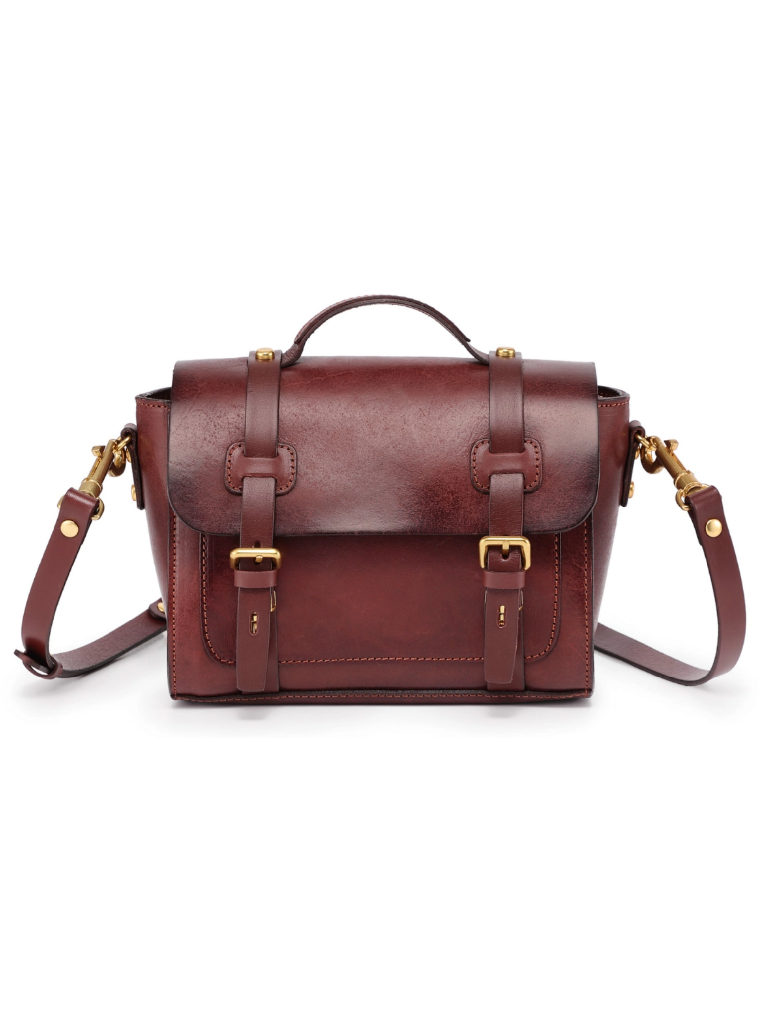 •SOHO• genuine leather mini satchel