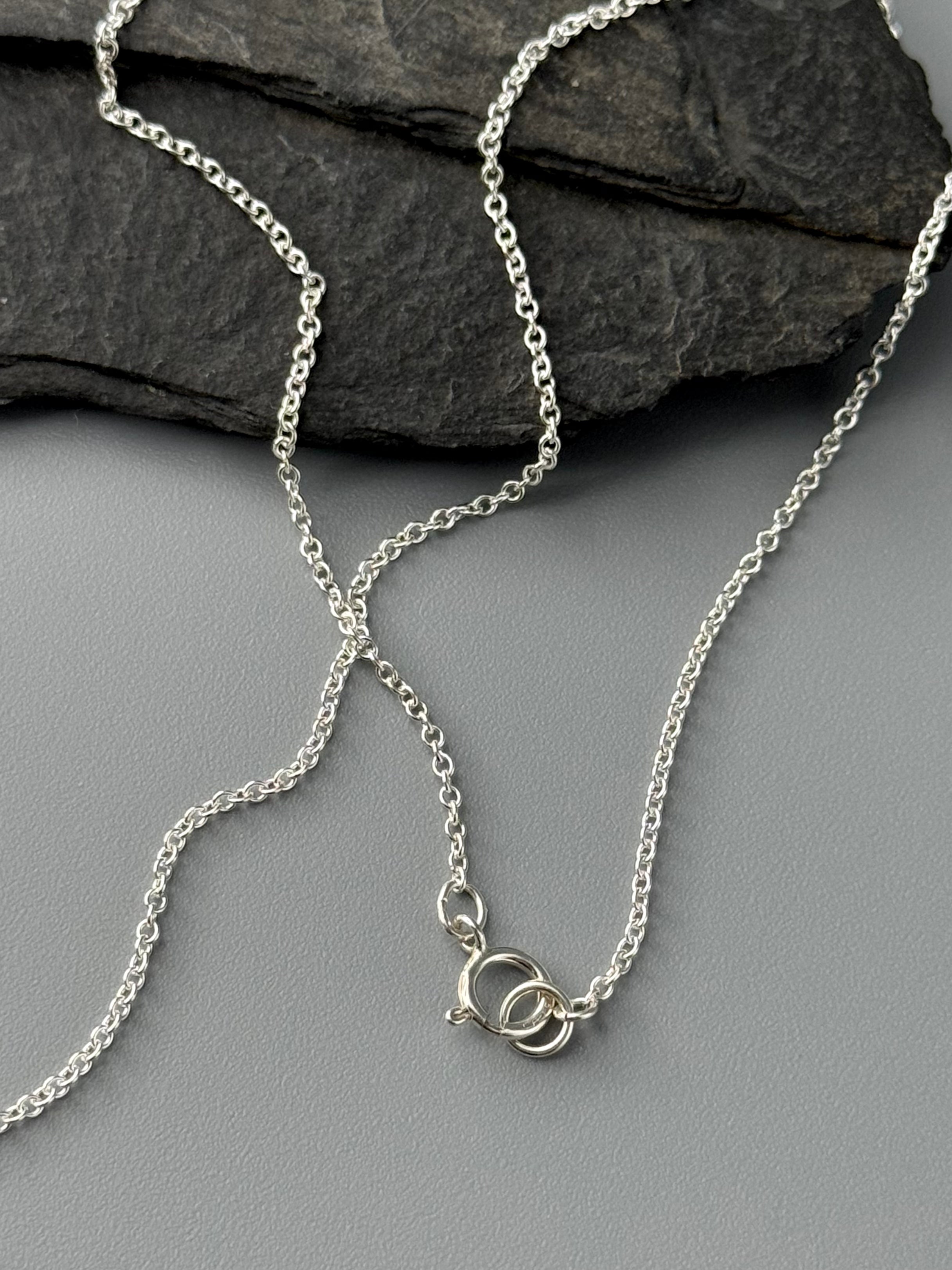•METEORITE - NUGGET• sterling silver necklace (18" long)