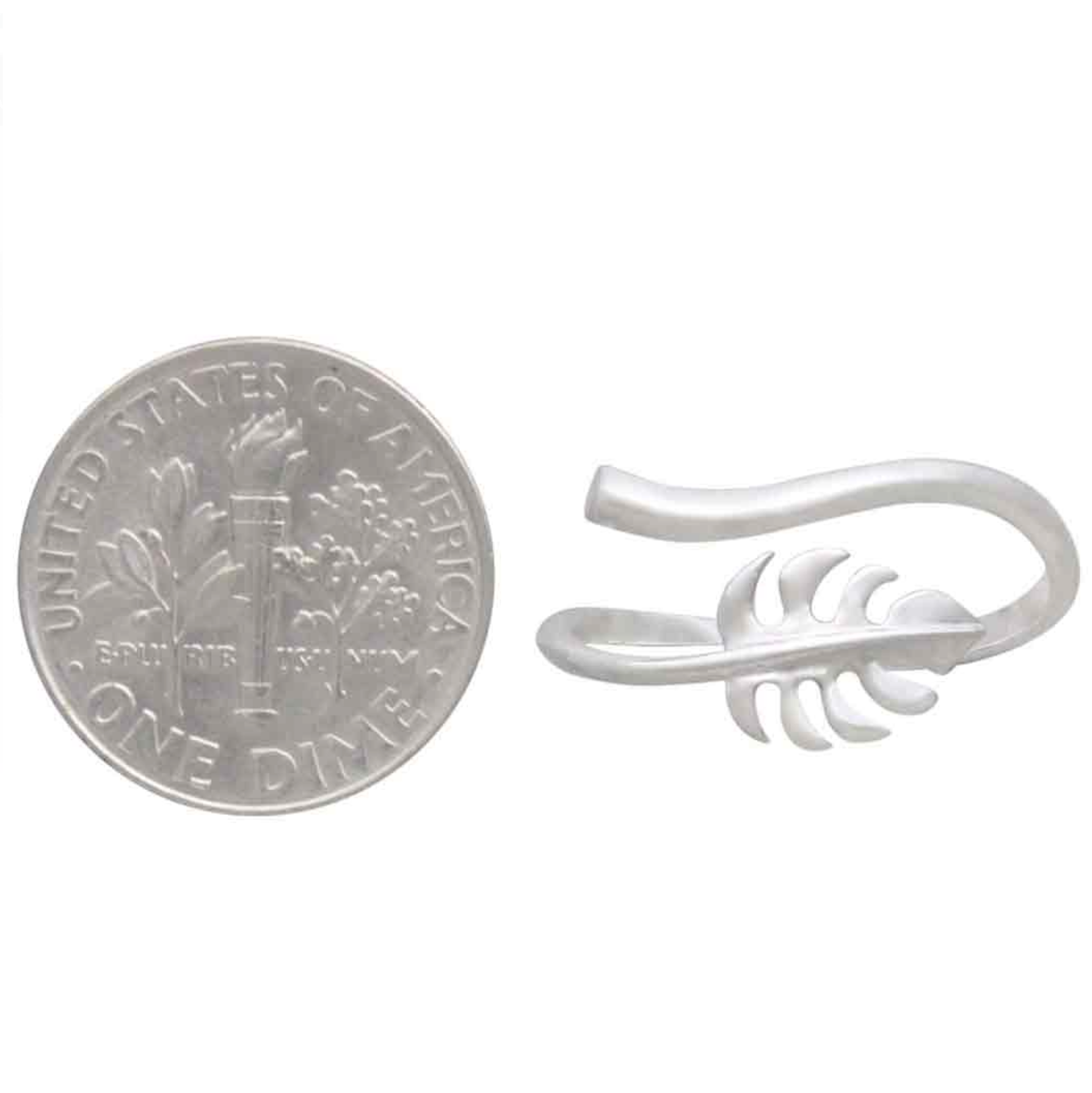 •MONSTERA LEAF• adjustable silver ring