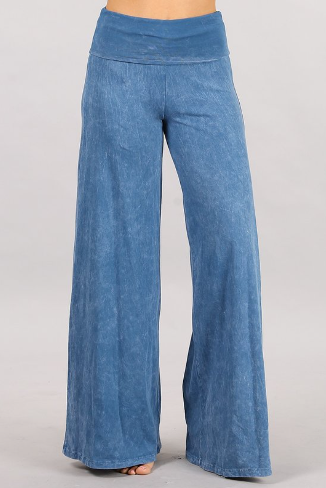 •BIANCA• cotton blend wide leg pants