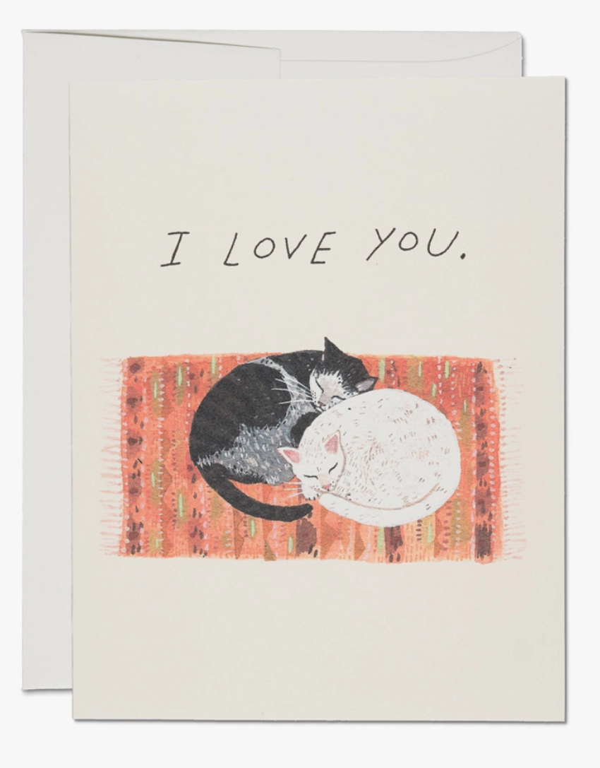 •CAT CUDDLE• love card