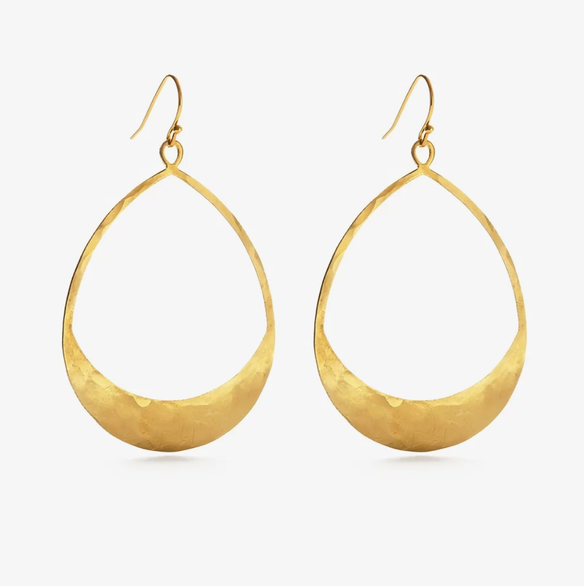 •TEARDROP• gold dangle earrings