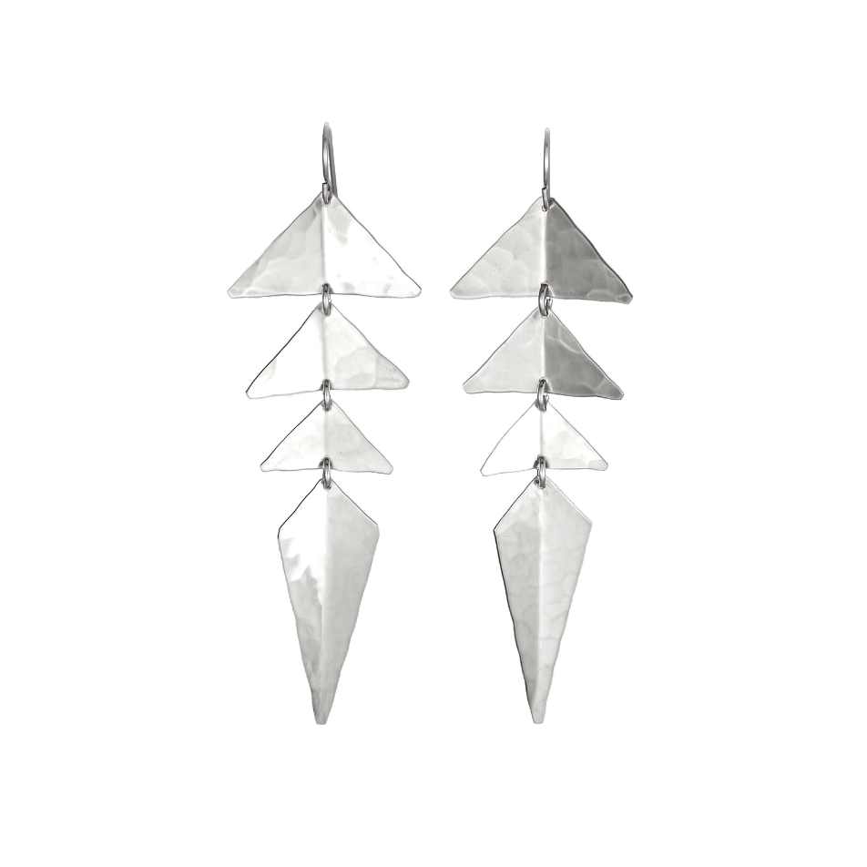 •MOKI• silver dangle earrings