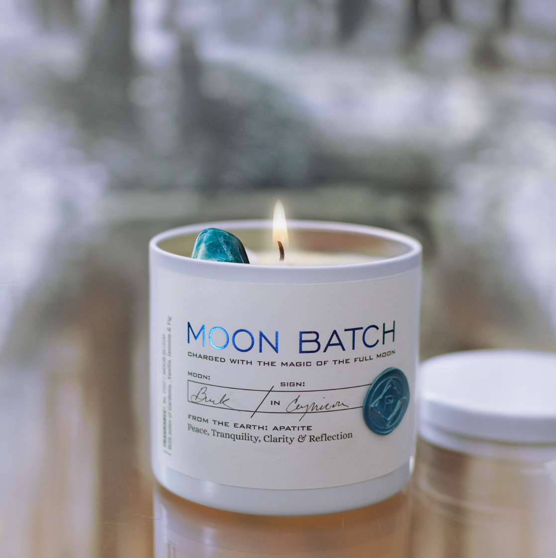 •MOON BLOOM• super blue moon batch crystal candle