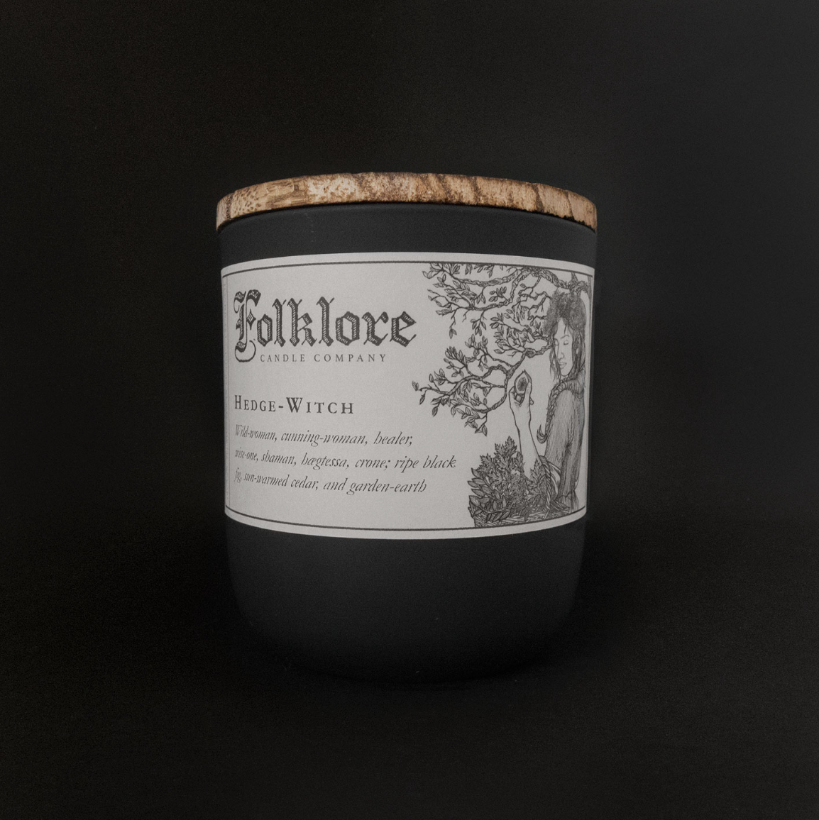 •HEDGE-WITCH• folklore candle