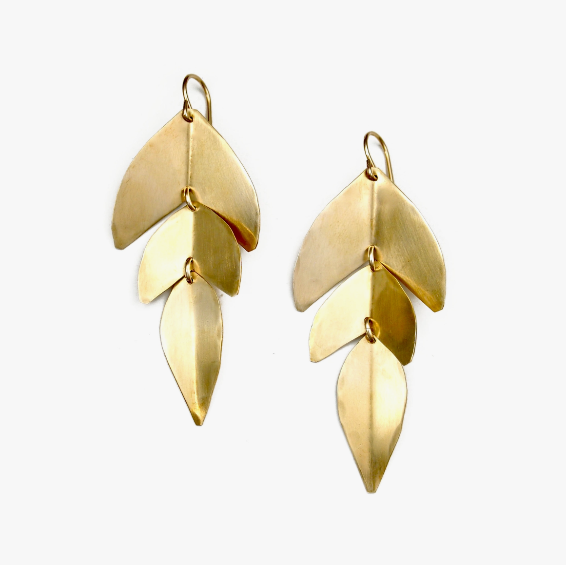 •SAGE• gold dangle earrings