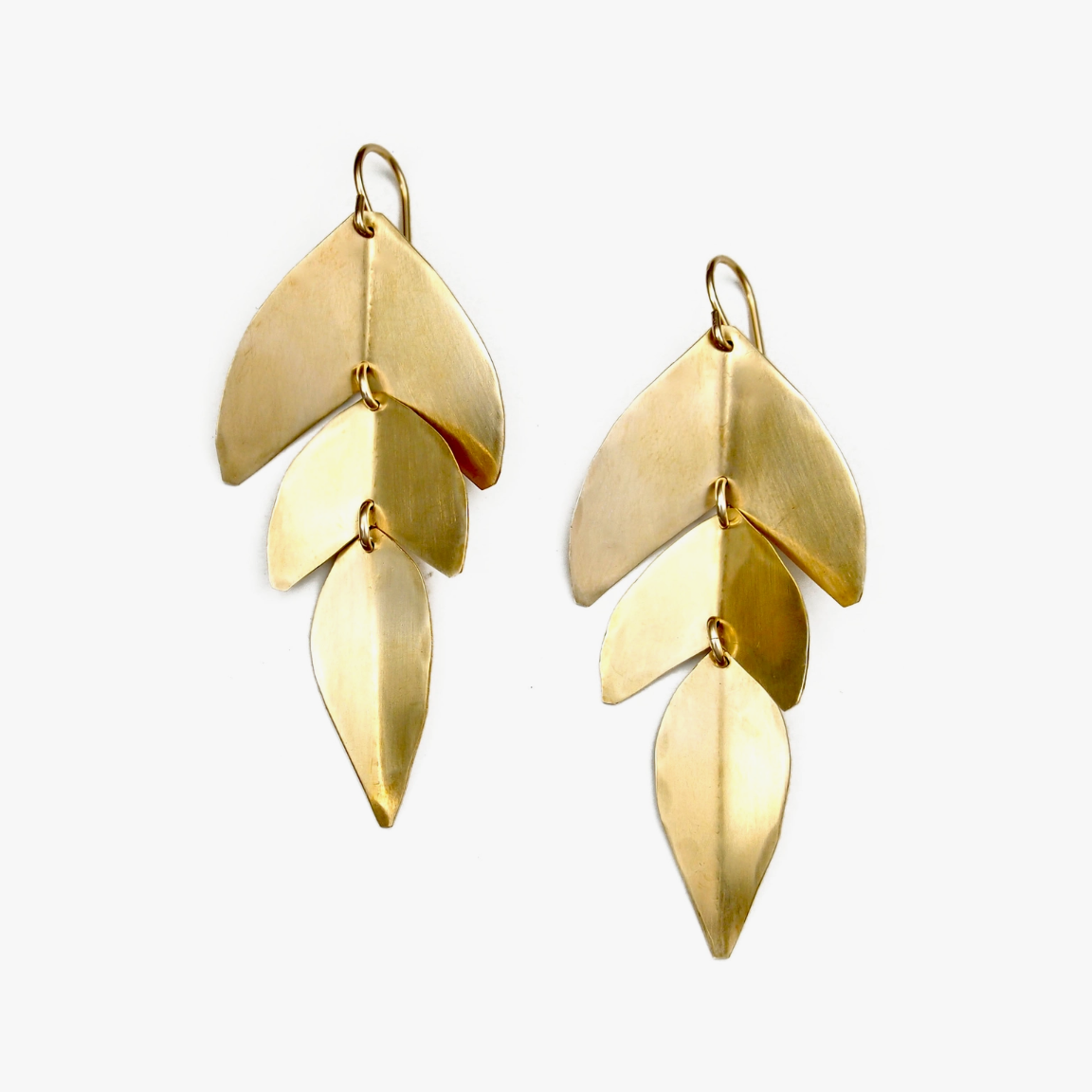 •SAGE• gold dangle earrings