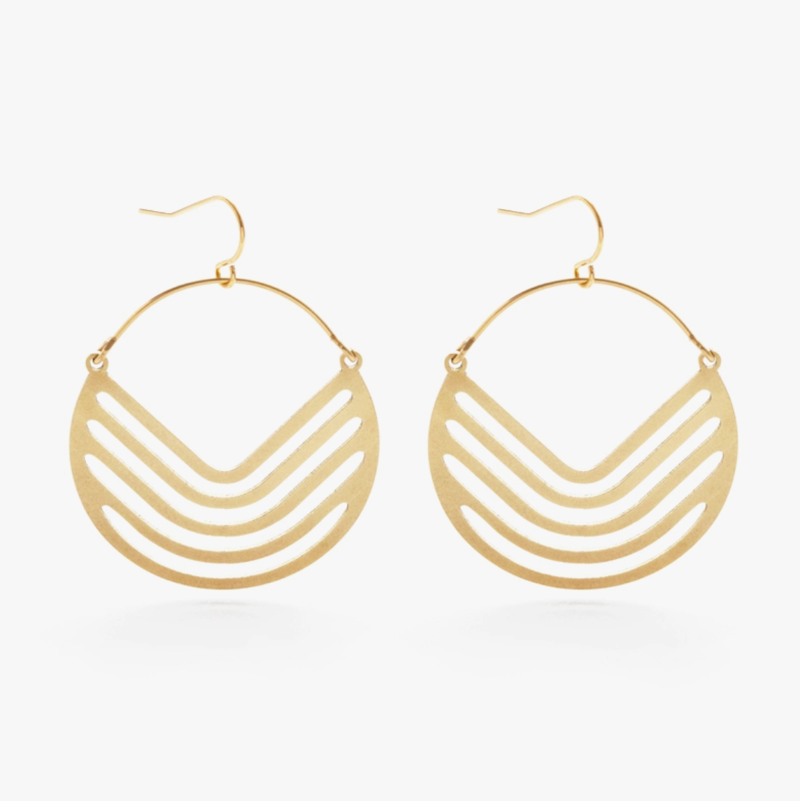 •LINEAS• gold dangle earrings