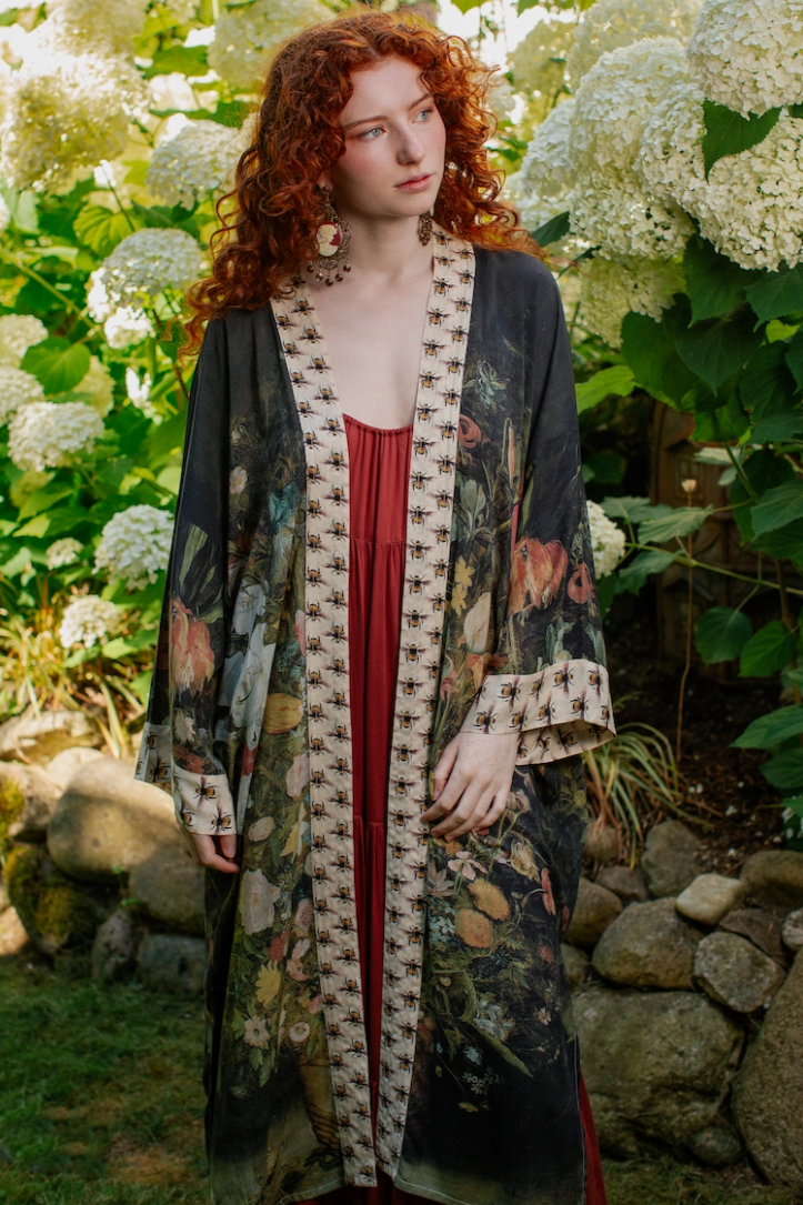 •I DREAM IN FLOWERS• duster style bamboo cardigan