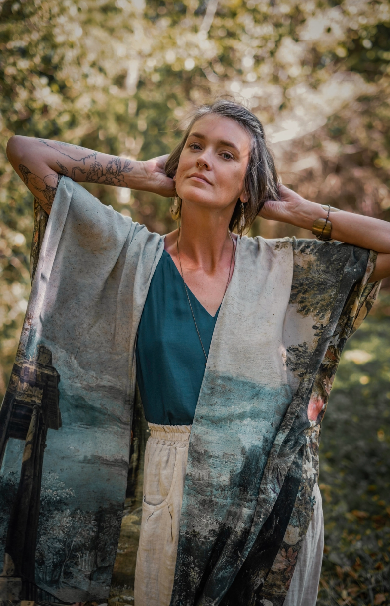 •CASTLES IN THE AIR• ruana style bamboo cardigan