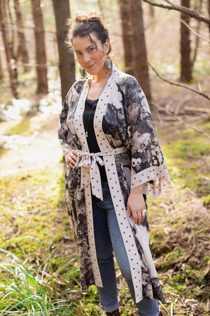 •LOOKING GLASS•  duster style bamboo cardigan