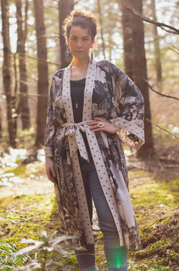 •LOOKING GLASS•  duster style bamboo cardigan