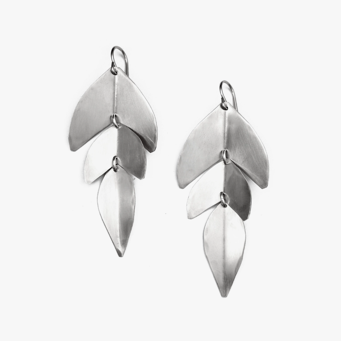 •SAGE• silver dangle earrings