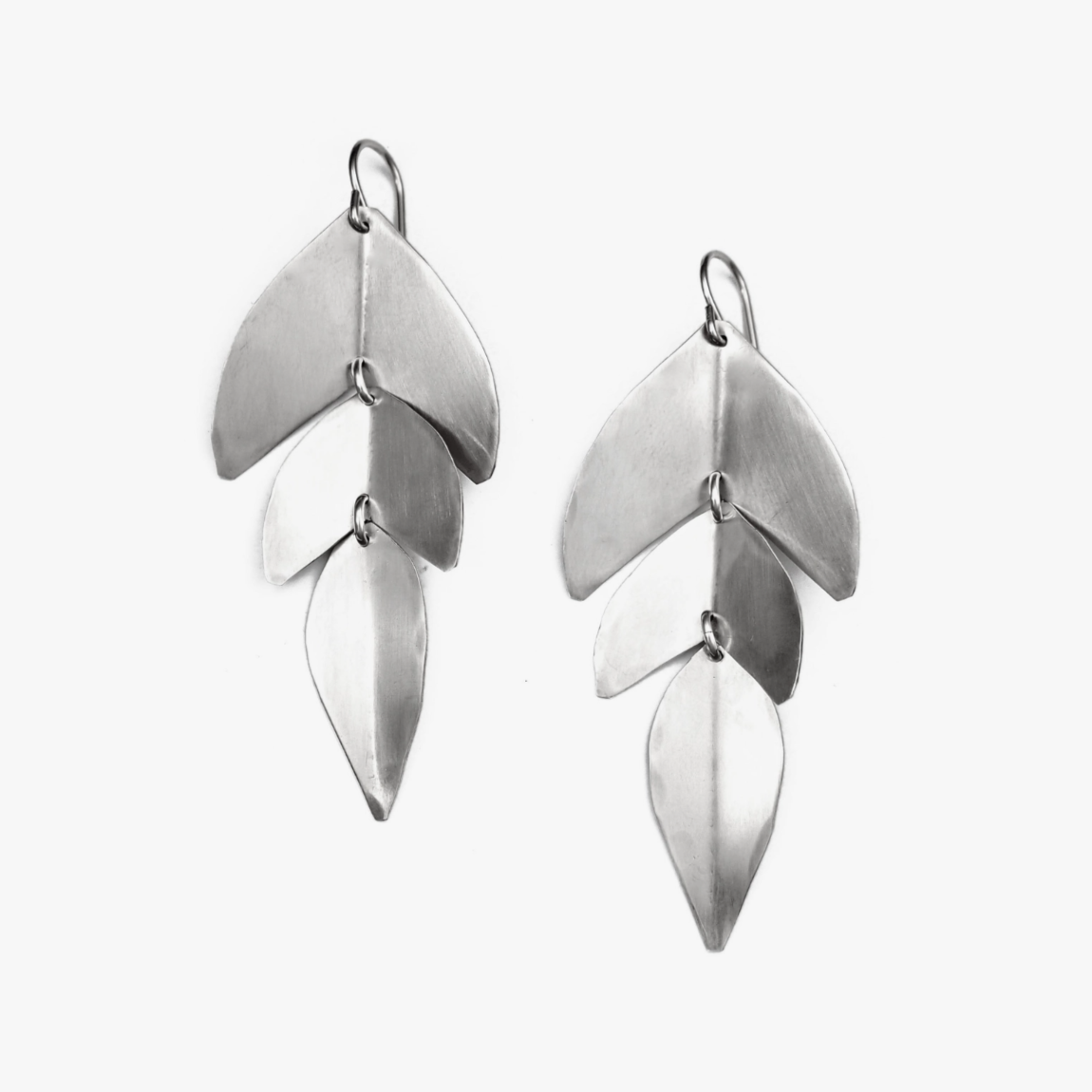 •SAGE• silver dangle earrings