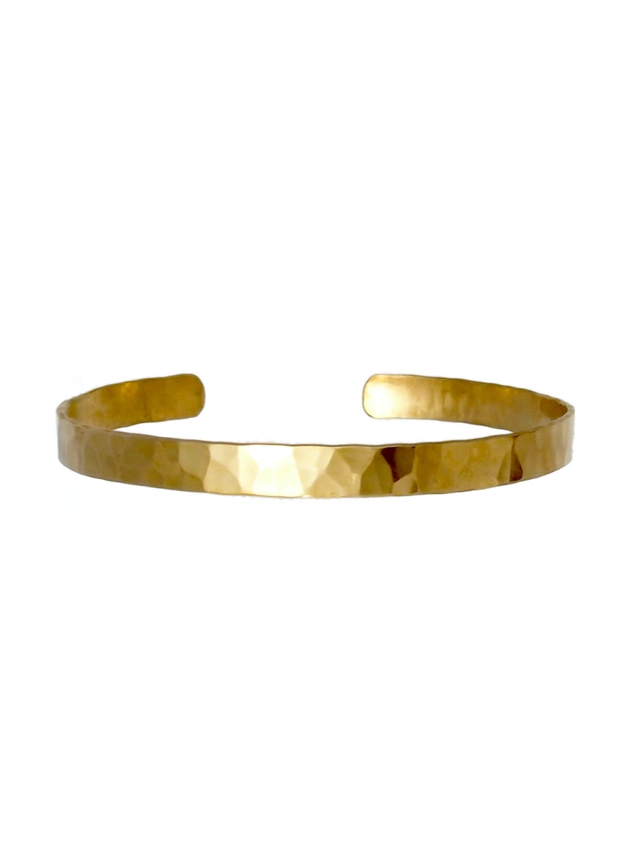 •MEDIUM HAMMERED• brass bracelet