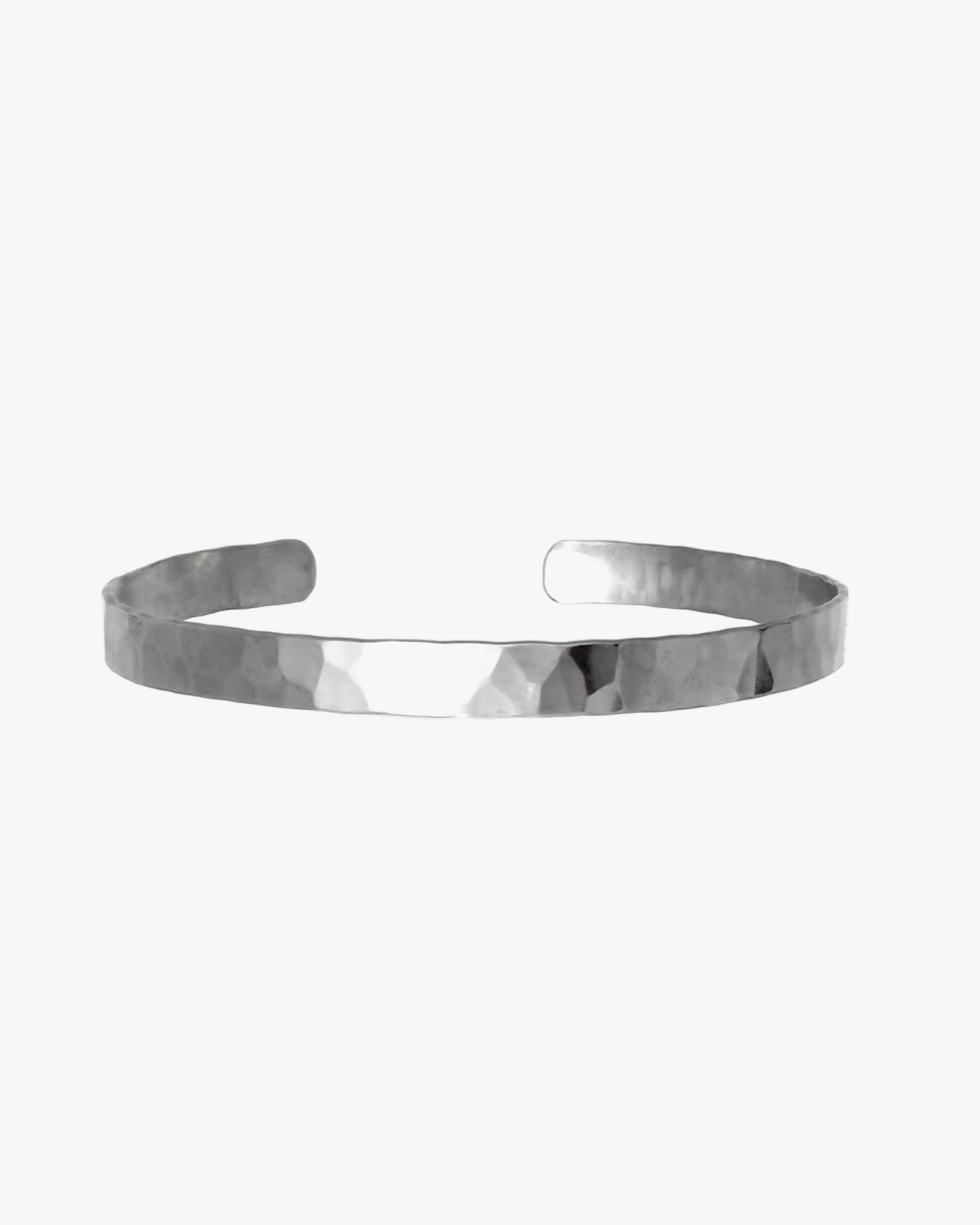 •MEDIUM HAMMERED• silver bracelet