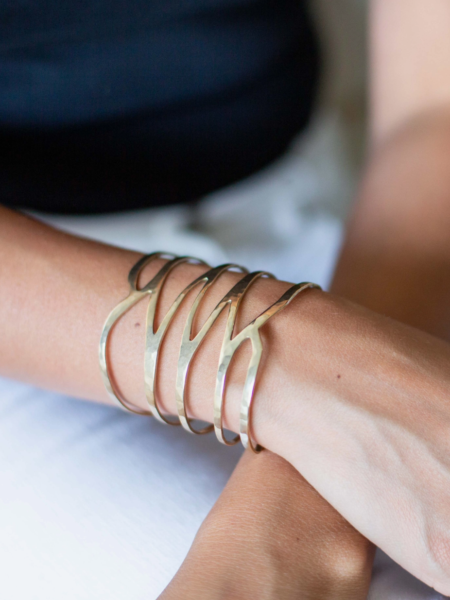 •RIVER• brass bracelet