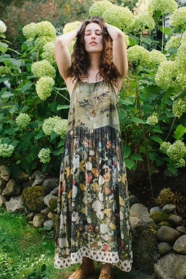 I Dream in Flowers Long Bamboo Dress