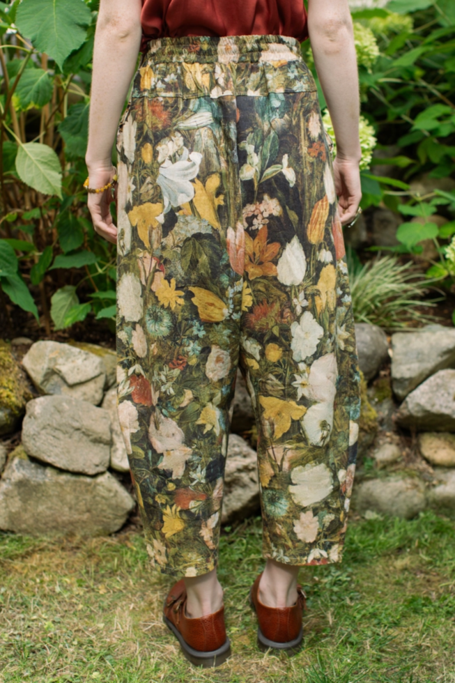 •I DREAM IN FLOWERS•  linen/bamboo pants