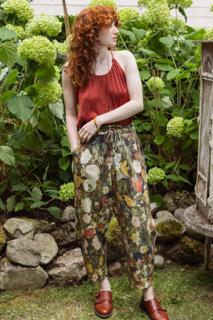 •I DREAM IN FLOWERS•  linen/bamboo pants