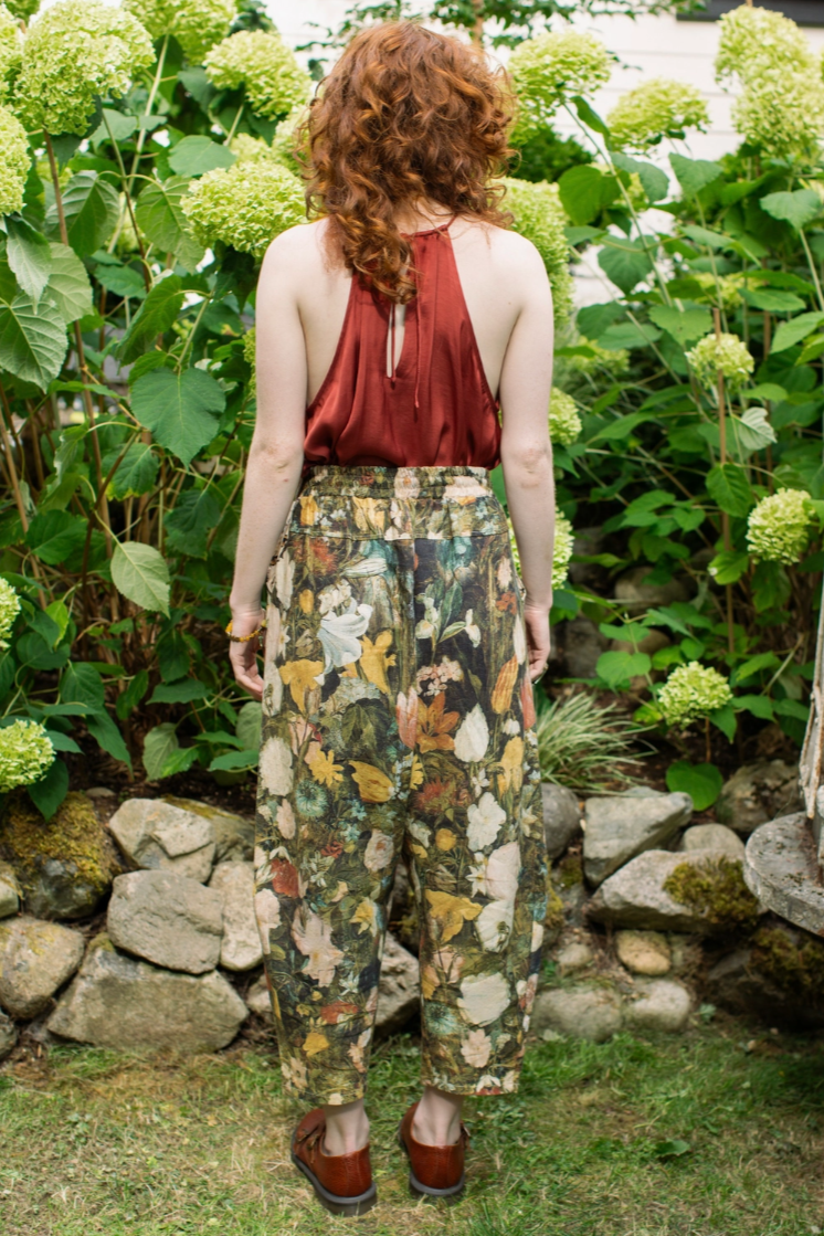 •I DREAM IN FLOWERS•  linen/bamboo pants