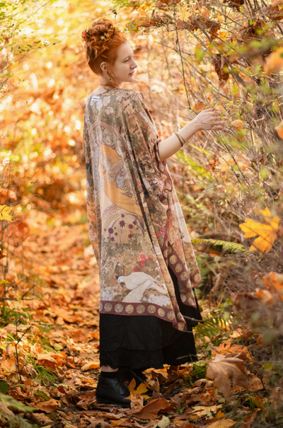 Fringe Ruana Style Shawl Cardigan