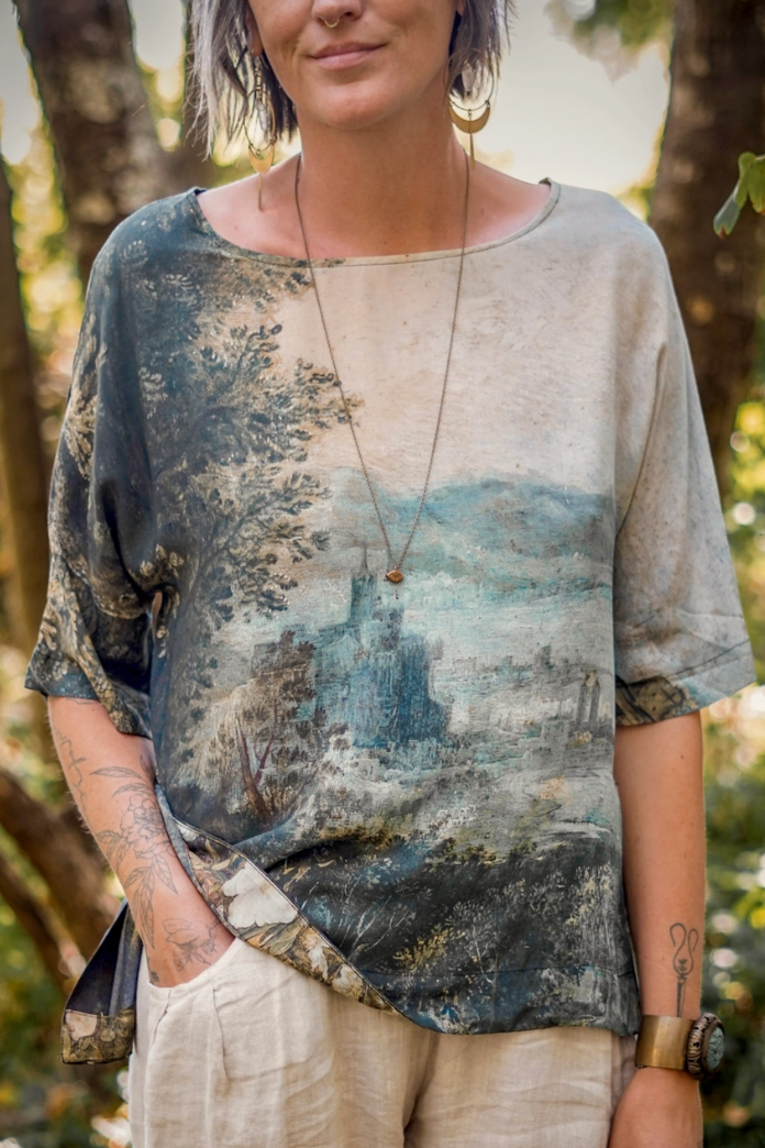 •CASTLES IN THE AIR•  bamboo tunic tee