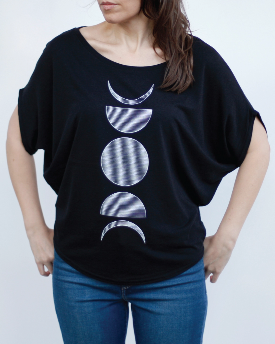 •MOON PHASE• bamboo blend dolman tee