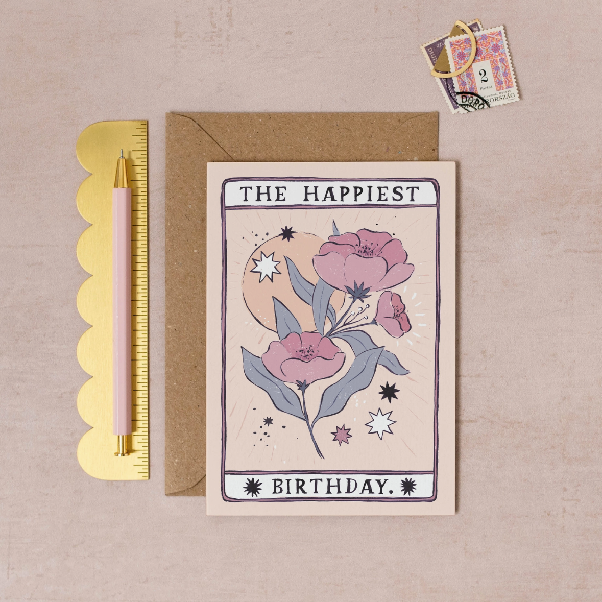 •TAROT FLOWER• birthday card