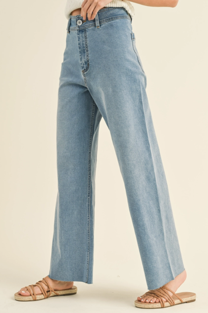 •ALBA• straight leg denim pants