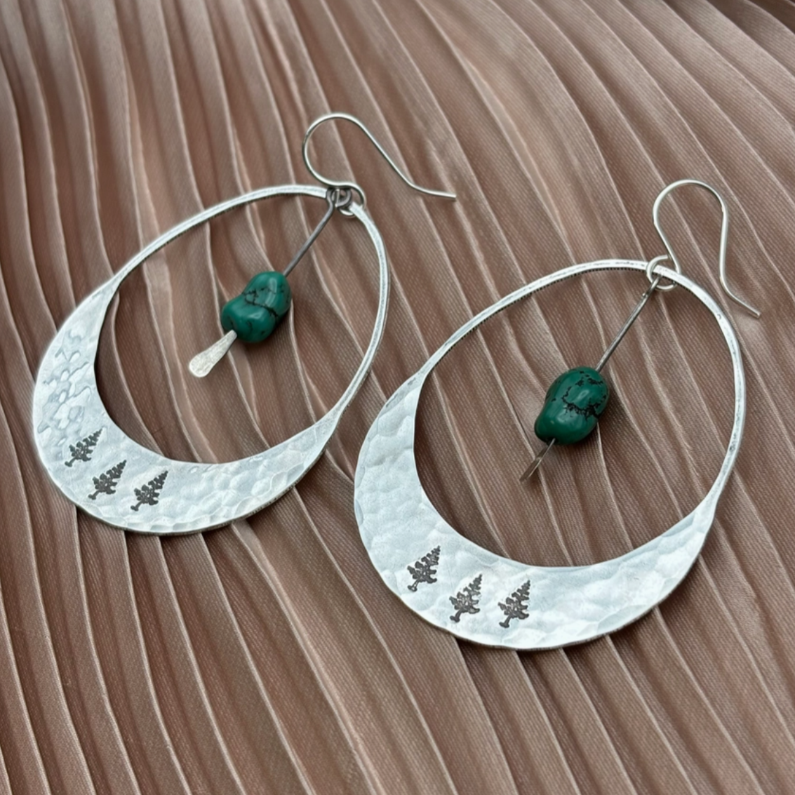 •ALPINE• turquoise + silver earrings