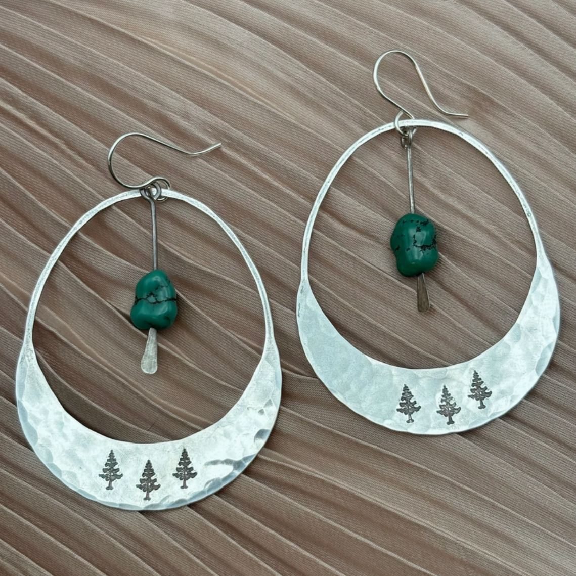 •ALPINE• turquoise + silver earrings