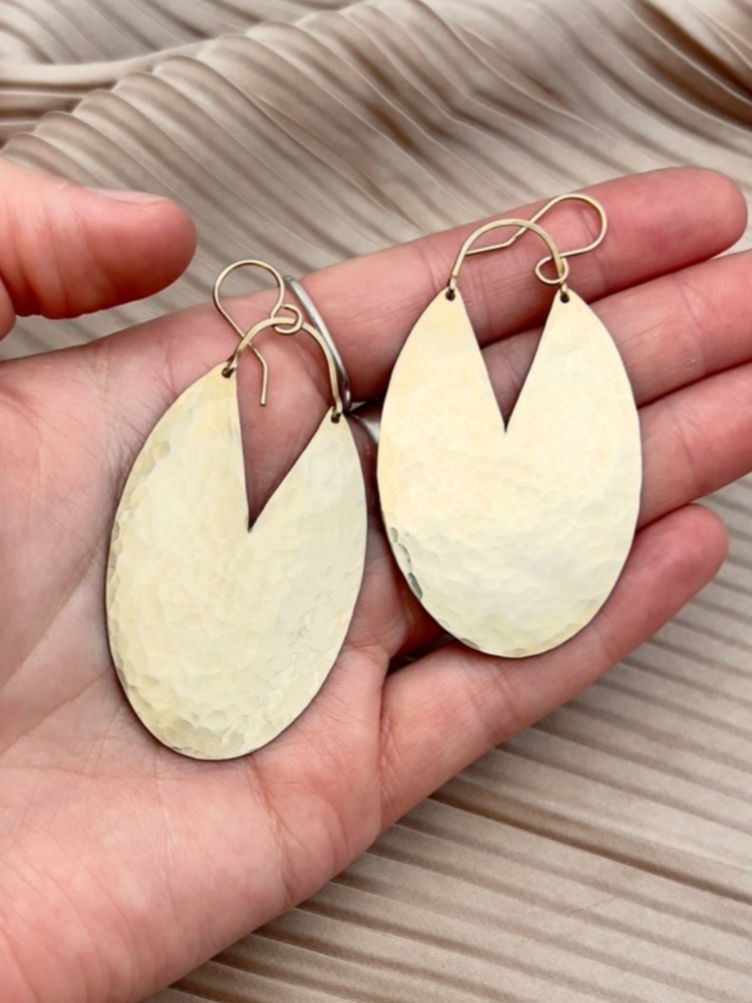 •AVERY LARGE• gold dangle earrings