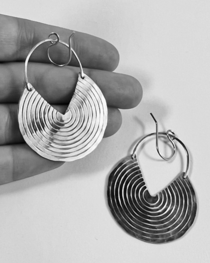 •BLISS II SMALL• silver dangle earrings