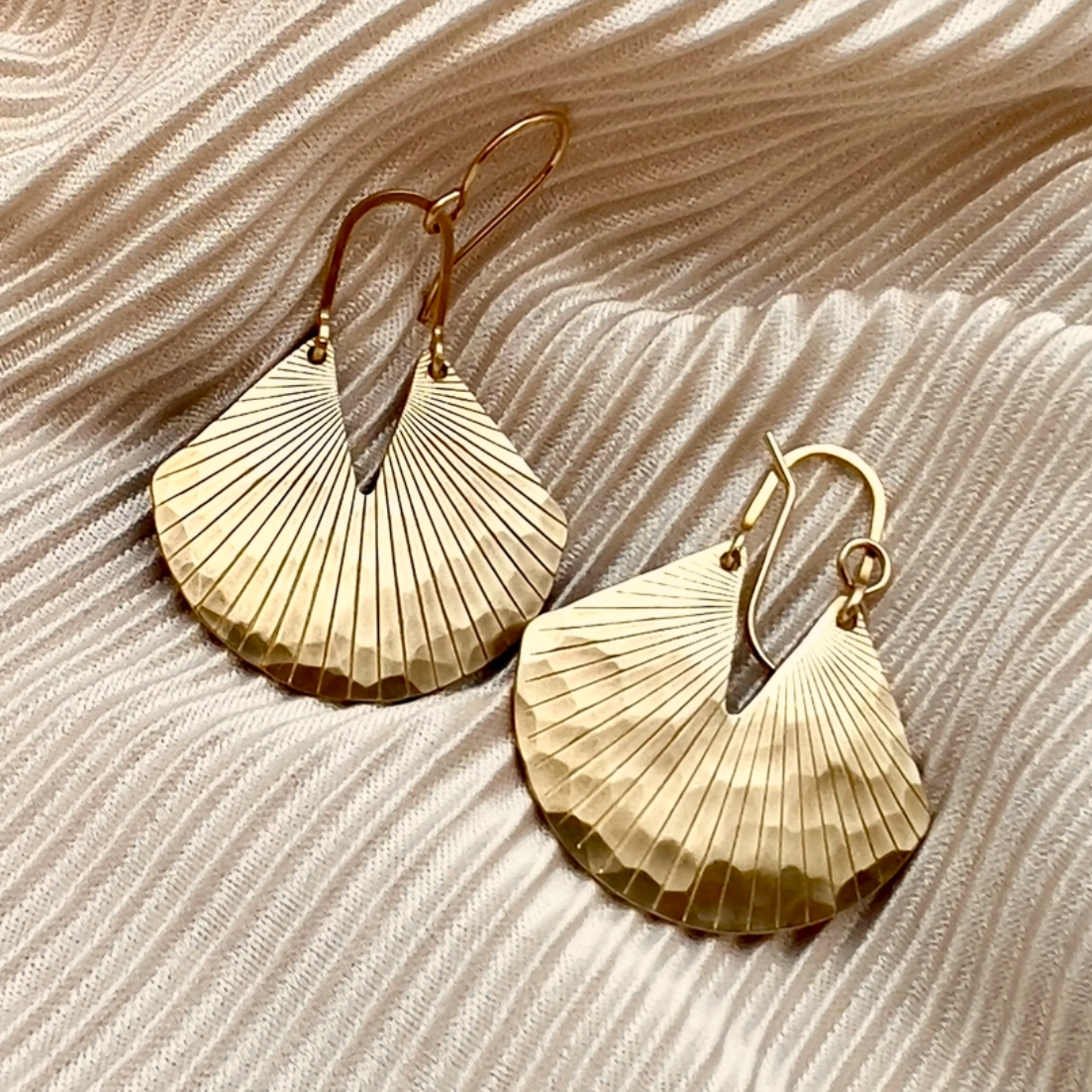 •TRUFFLE• gold dangle earrings