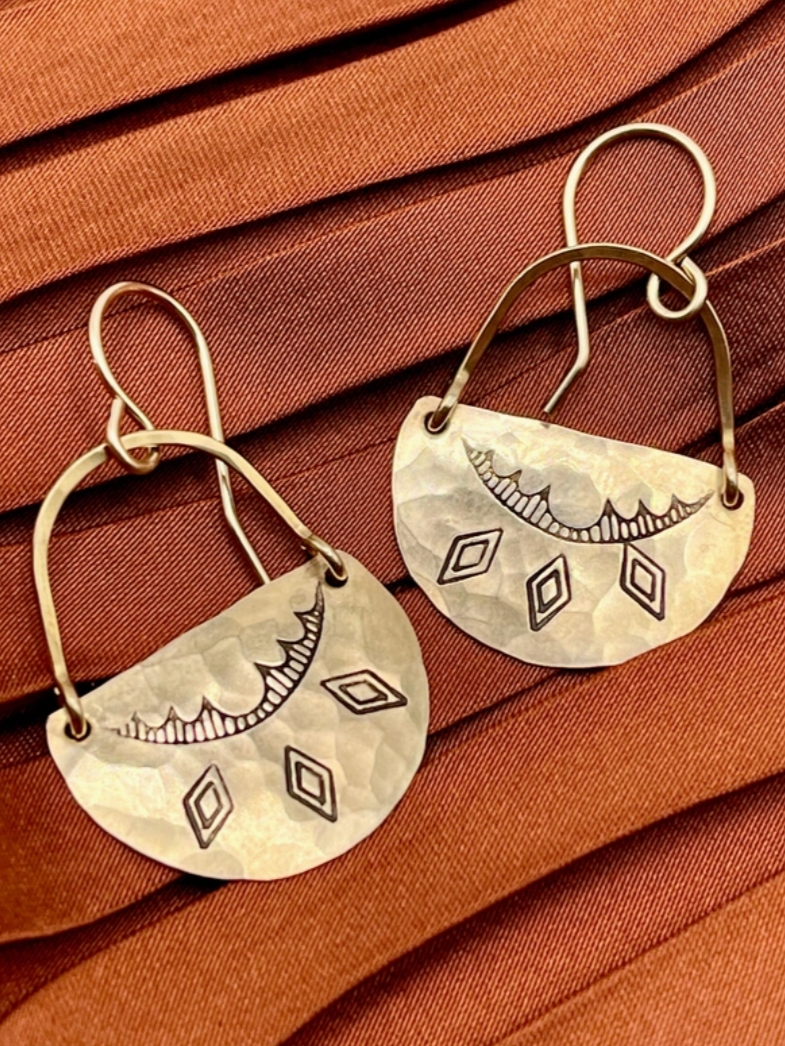 •UNITY• gold dangle earrings