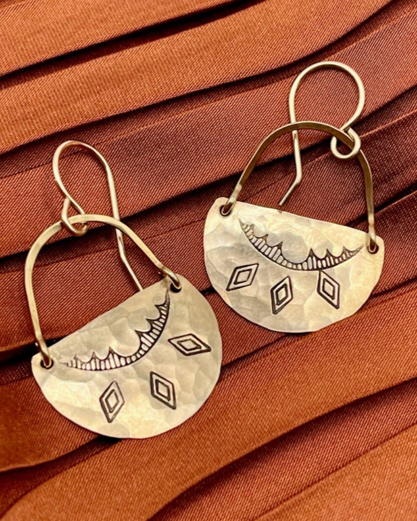 •UNITY• gold dangle earrings