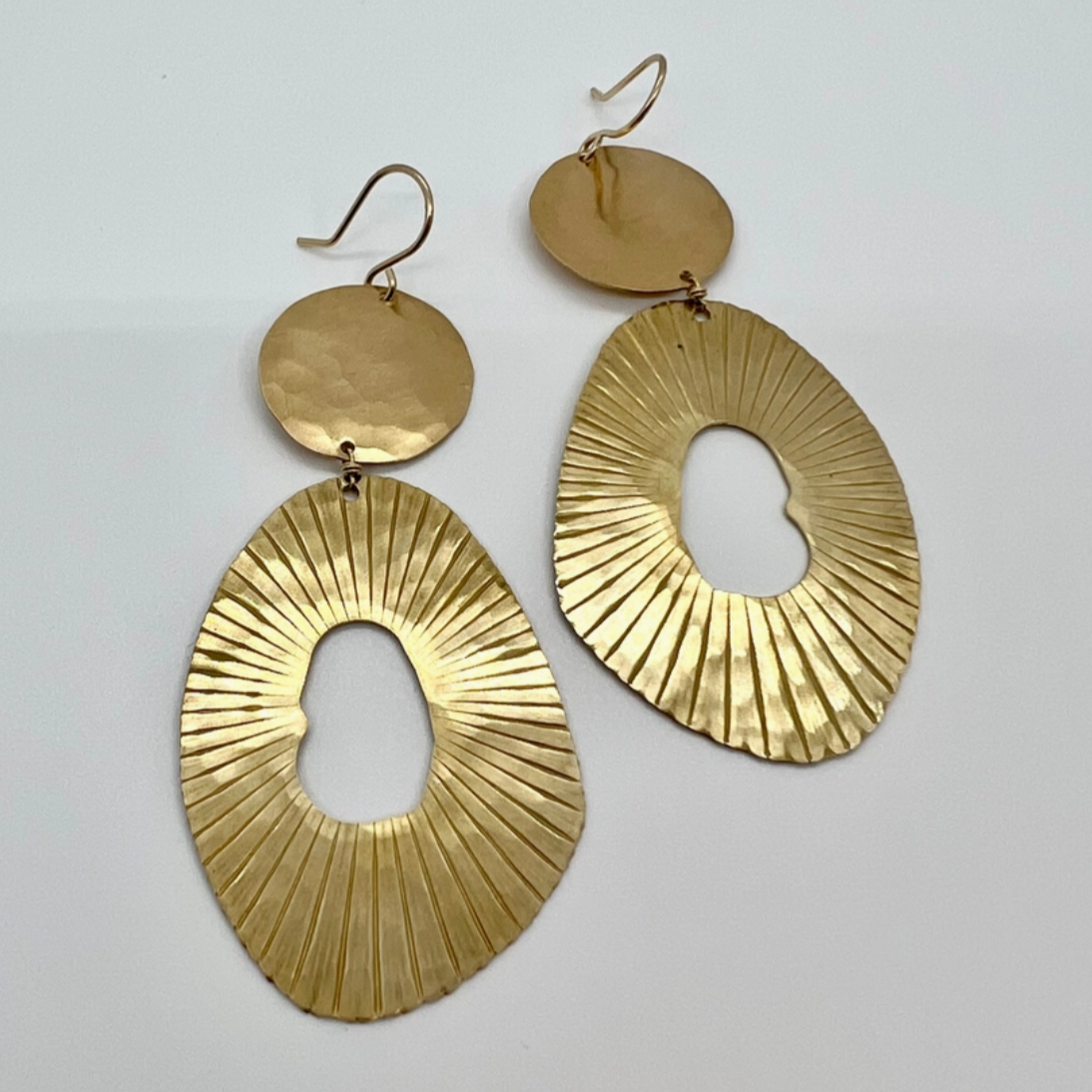 •VOID• gold dangle earrings