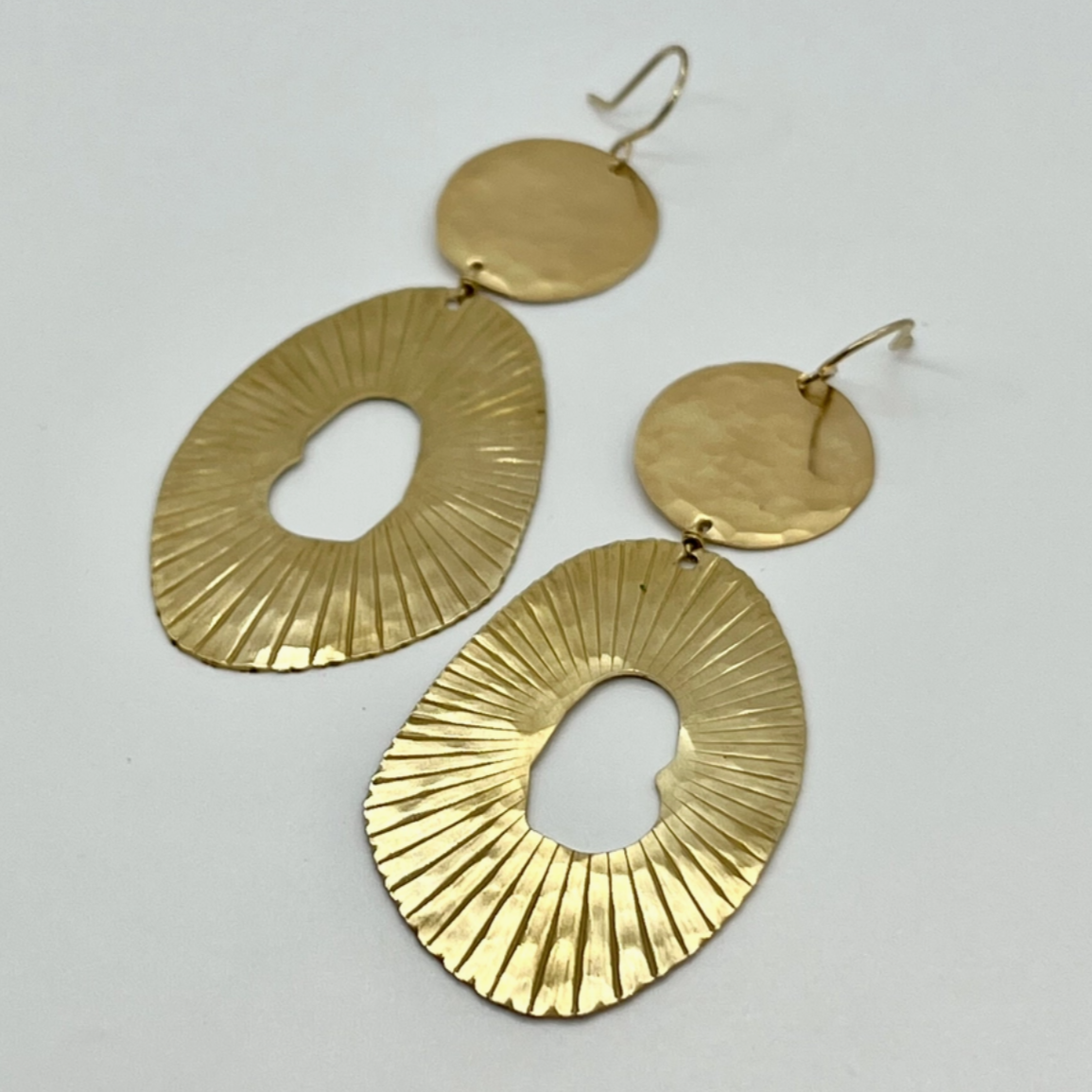 •VOID• gold dangle earrings