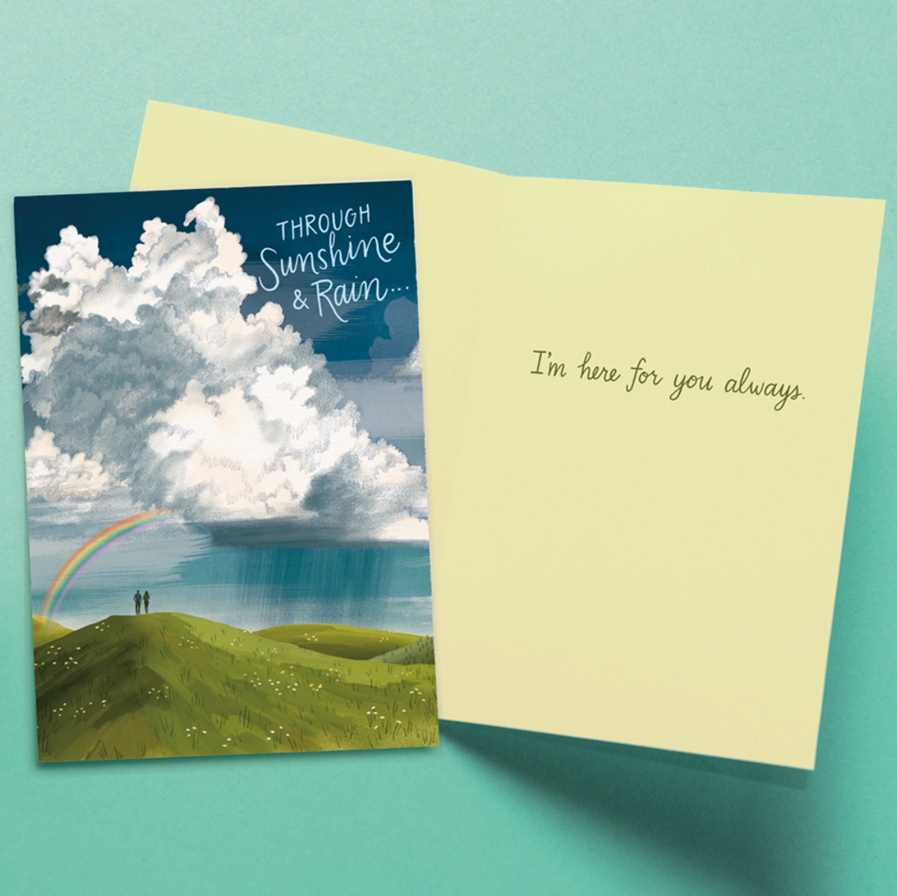 •SUNSHINE & RAIN• encouragement card