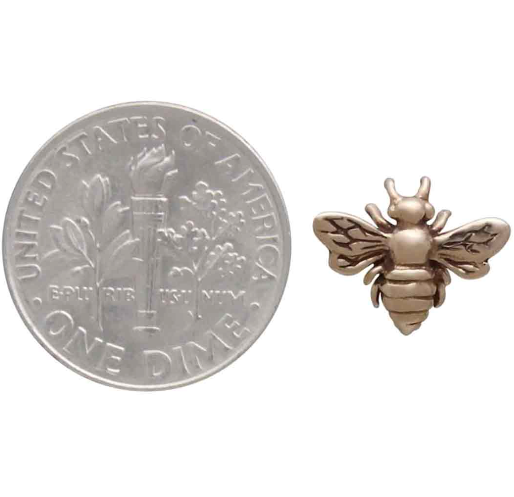 •HONEY BEE• detailed bronze stud earrings