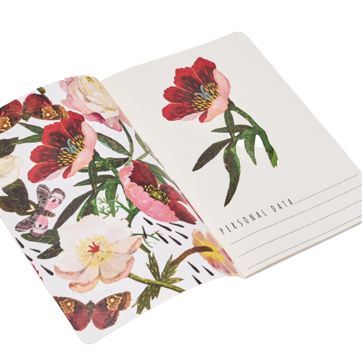 •PEONIES• lined notebook