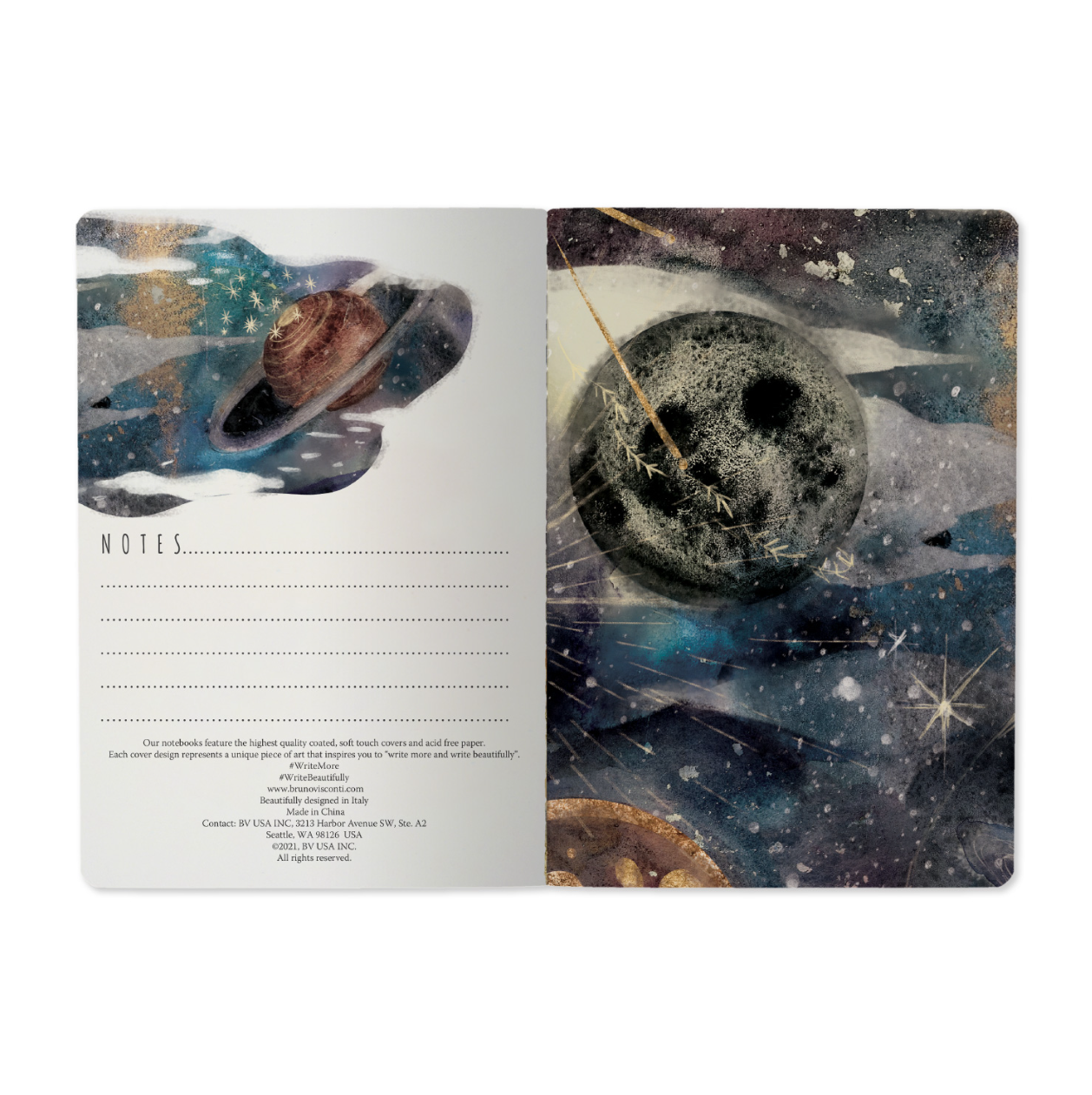 •GALAXY• lined notebook