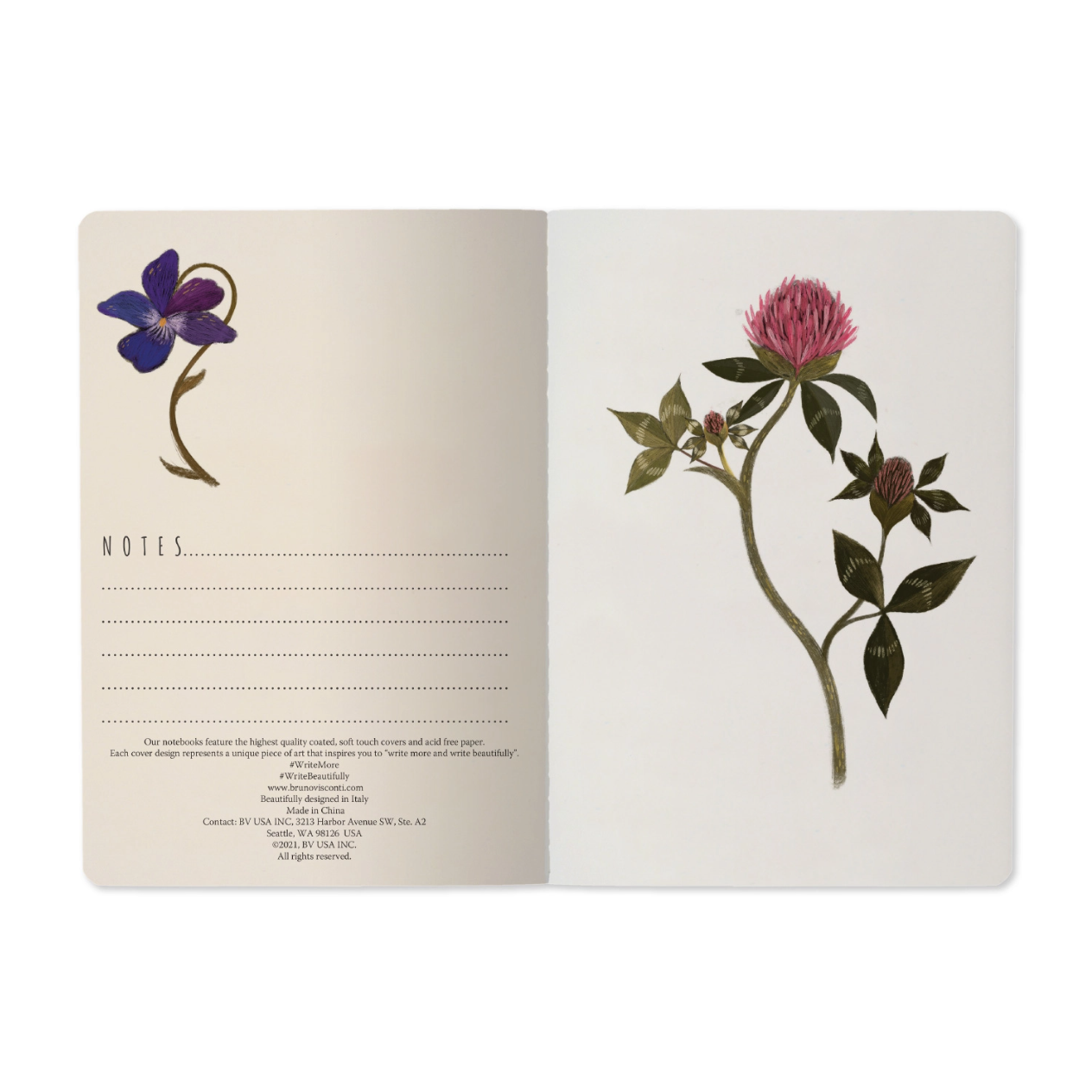 •BOTANICAL• lined notebook